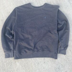 Champion Men's Dark Gray Crewneck Sweater